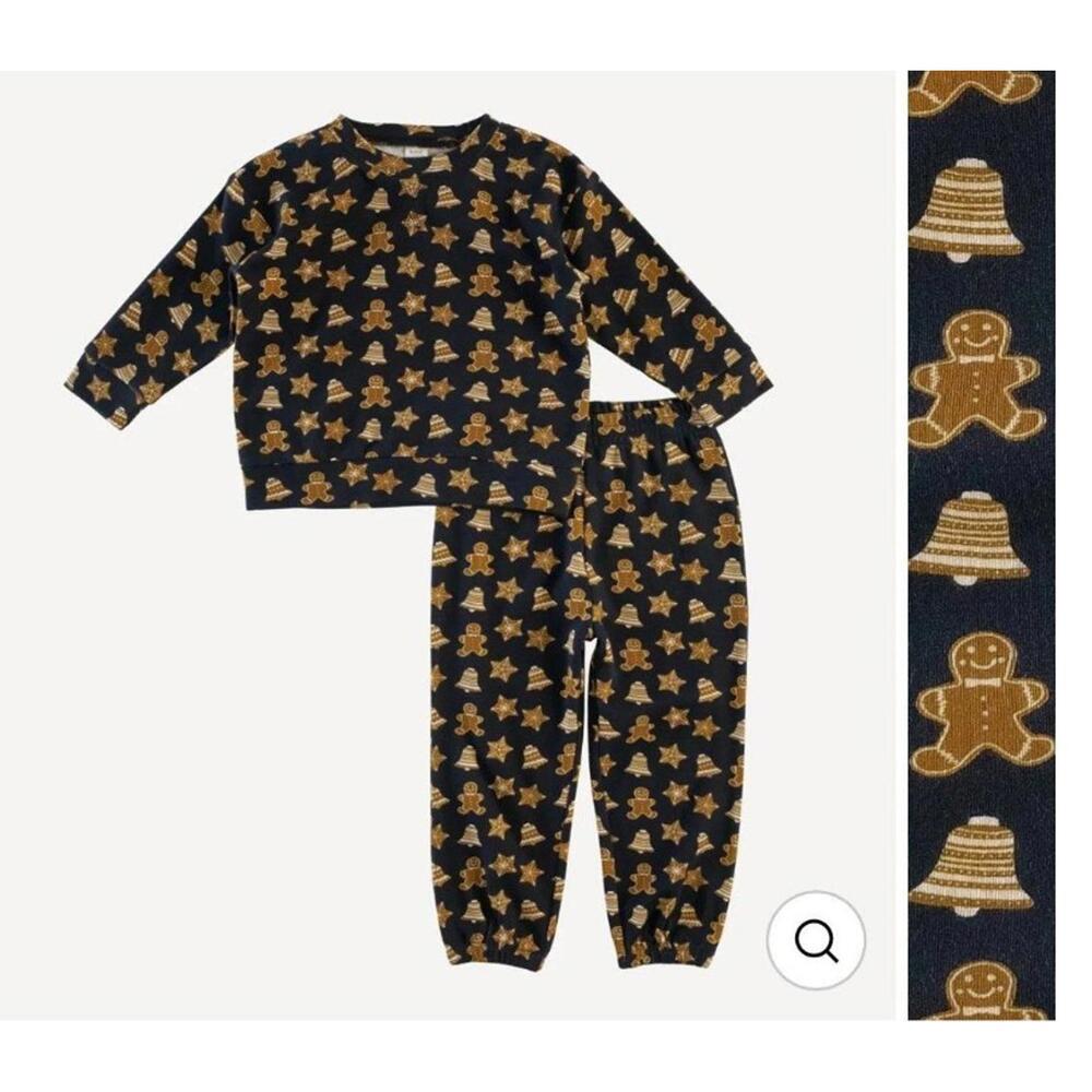 NWT‎ Kate Quinn Long Sleeve Relaxed Jogger Set Gingerbread Cookie 3-6 Month